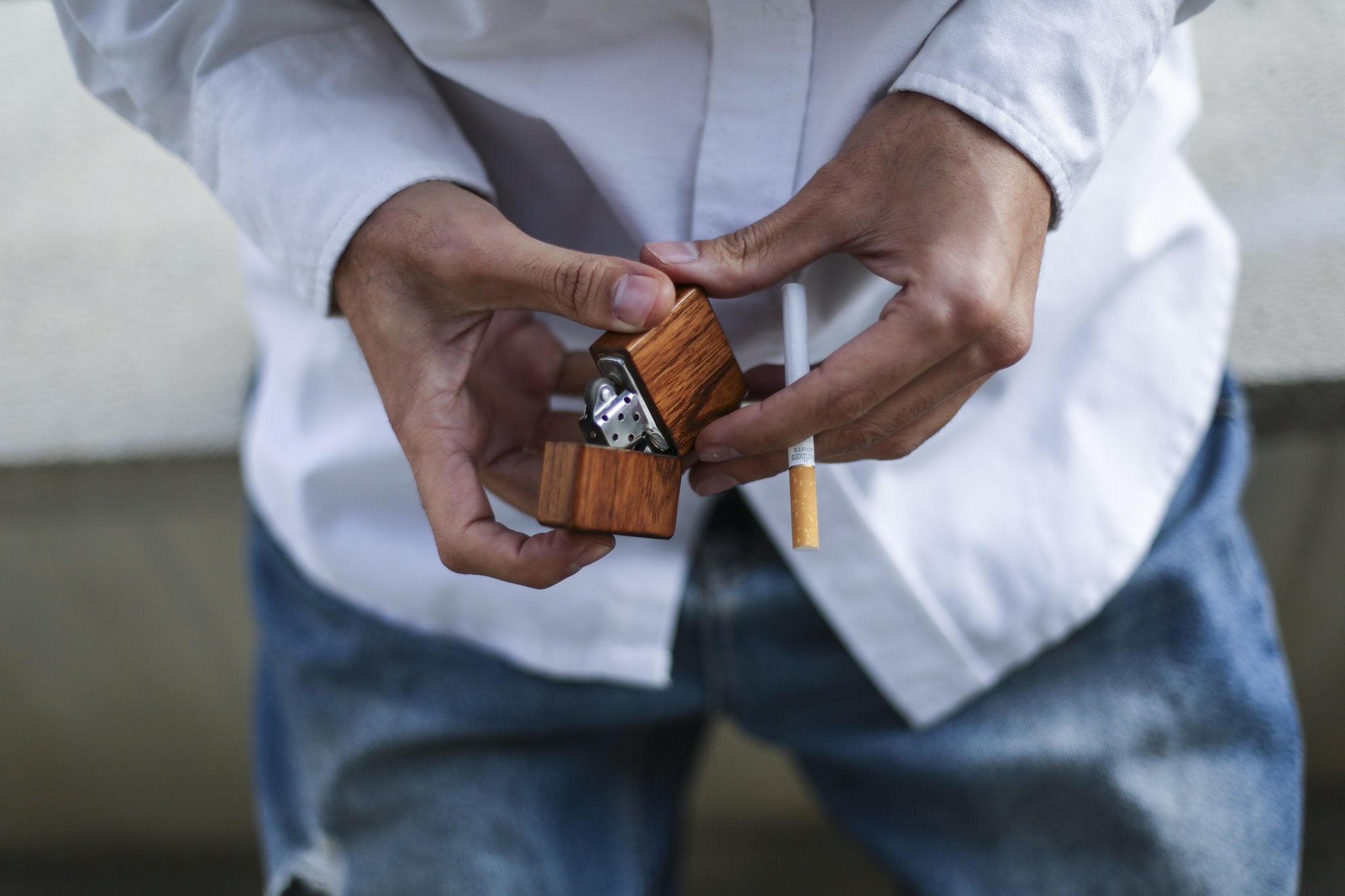 Wooden Lighter - Handcrafted Zippo-Style Wood Lighter - TwoodWooden LighterTwoodshoppingeco-friendlyCompactbeigeeco-friendly