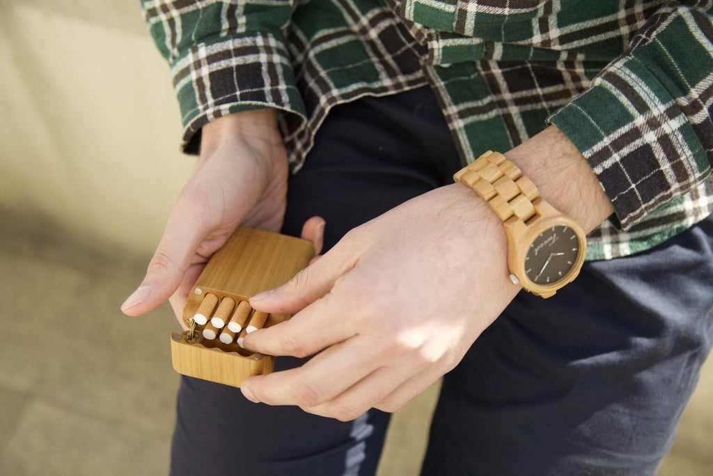 Wooden Cigarette Case - Handcrafted Natural Wood for 7 - TwoodWooden Cigarette CaseTwoodshoppingEco-FriendlyCigarette Case
