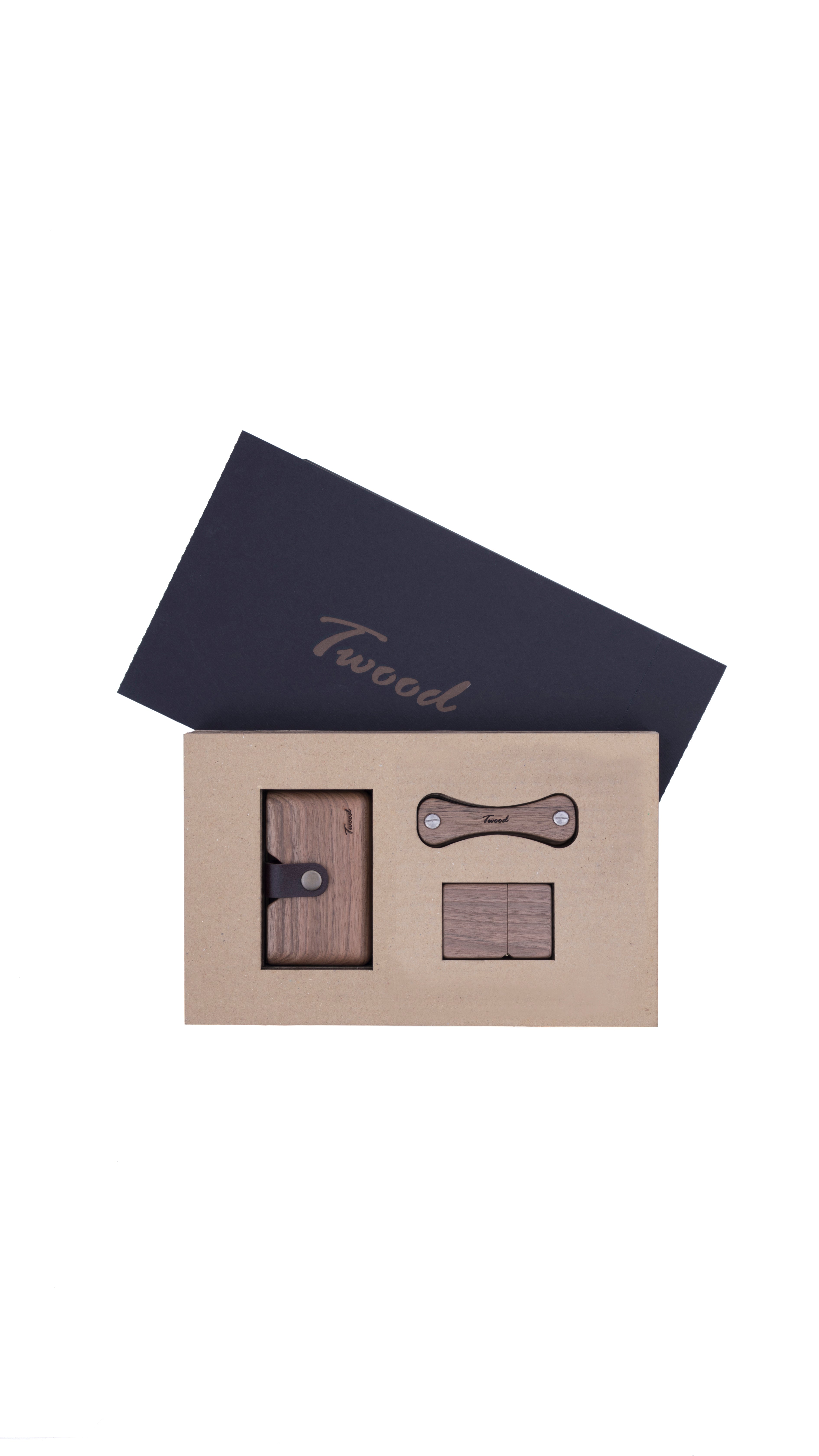 Wooden Accessories Box (Three Items)