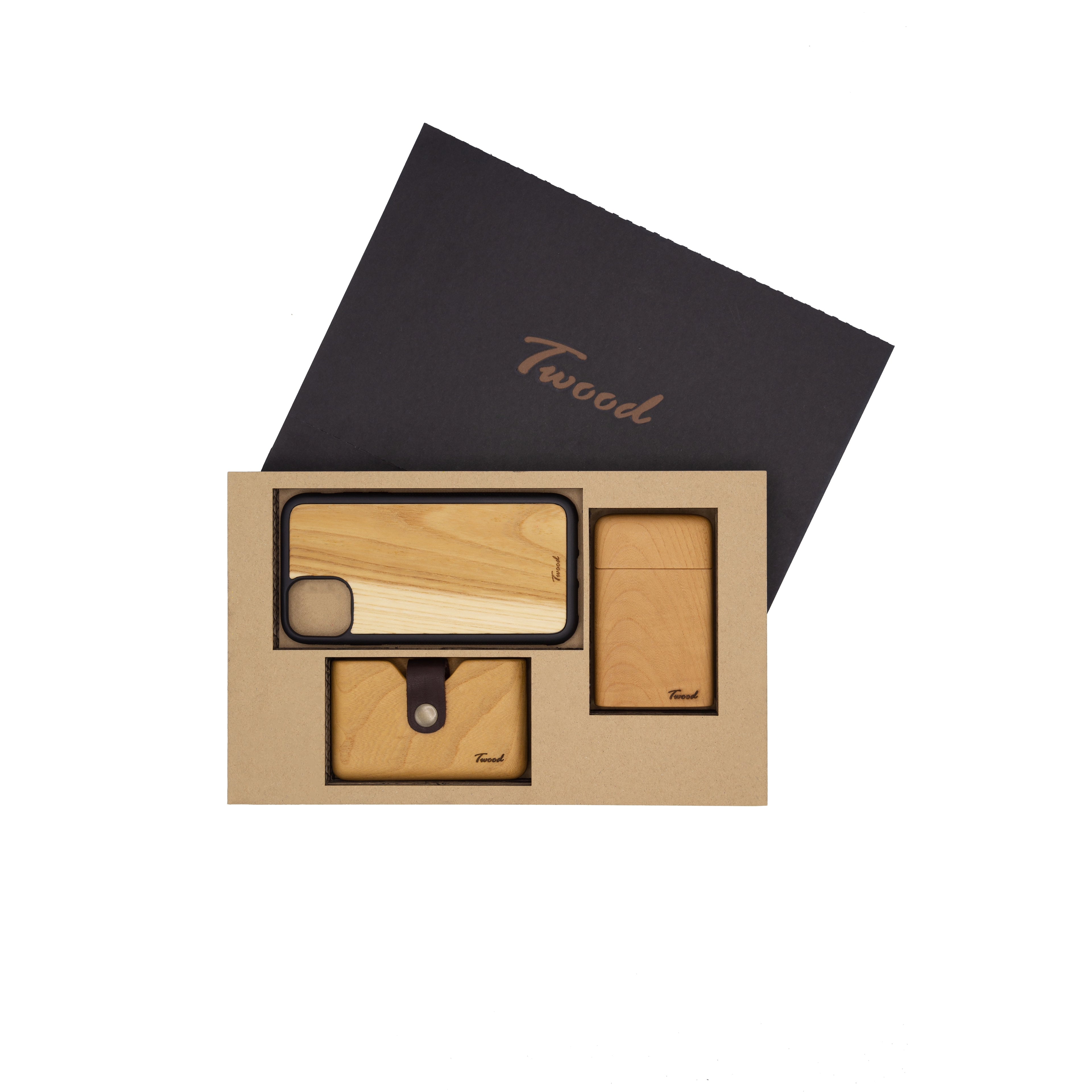 Wooden Accessories Box (Three Items)