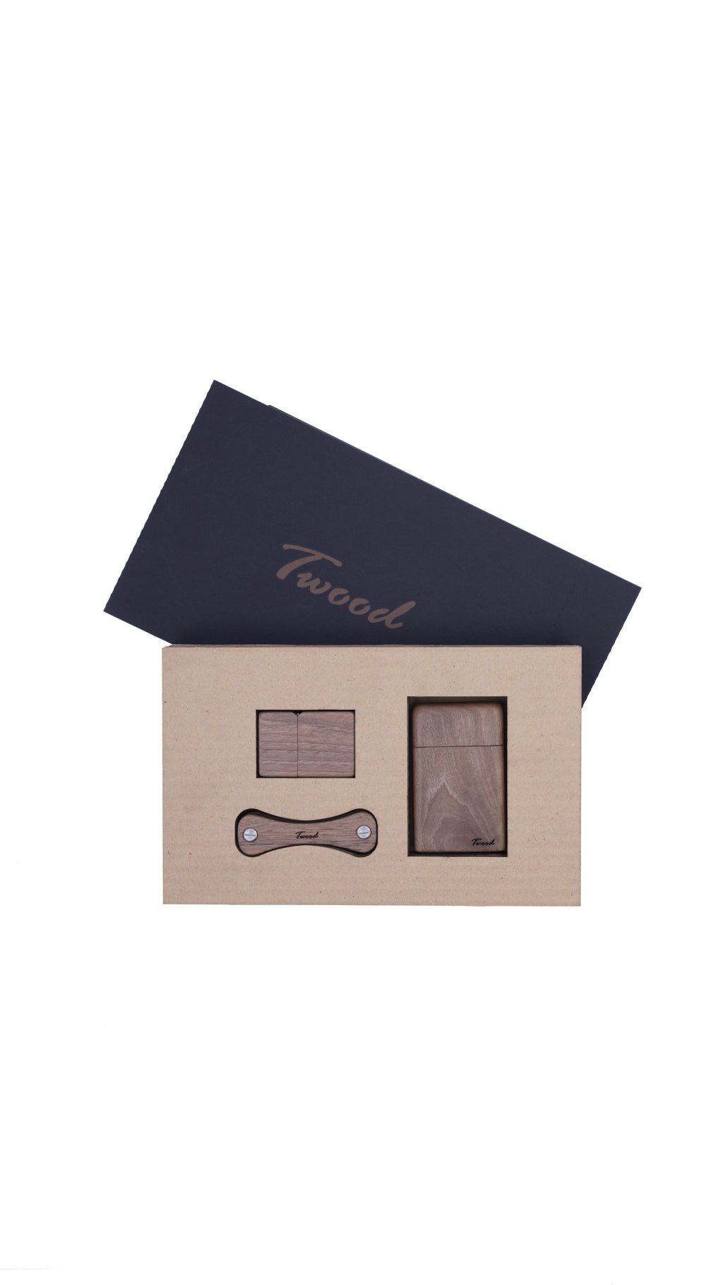 Wooden Accessories Box (Three Items)