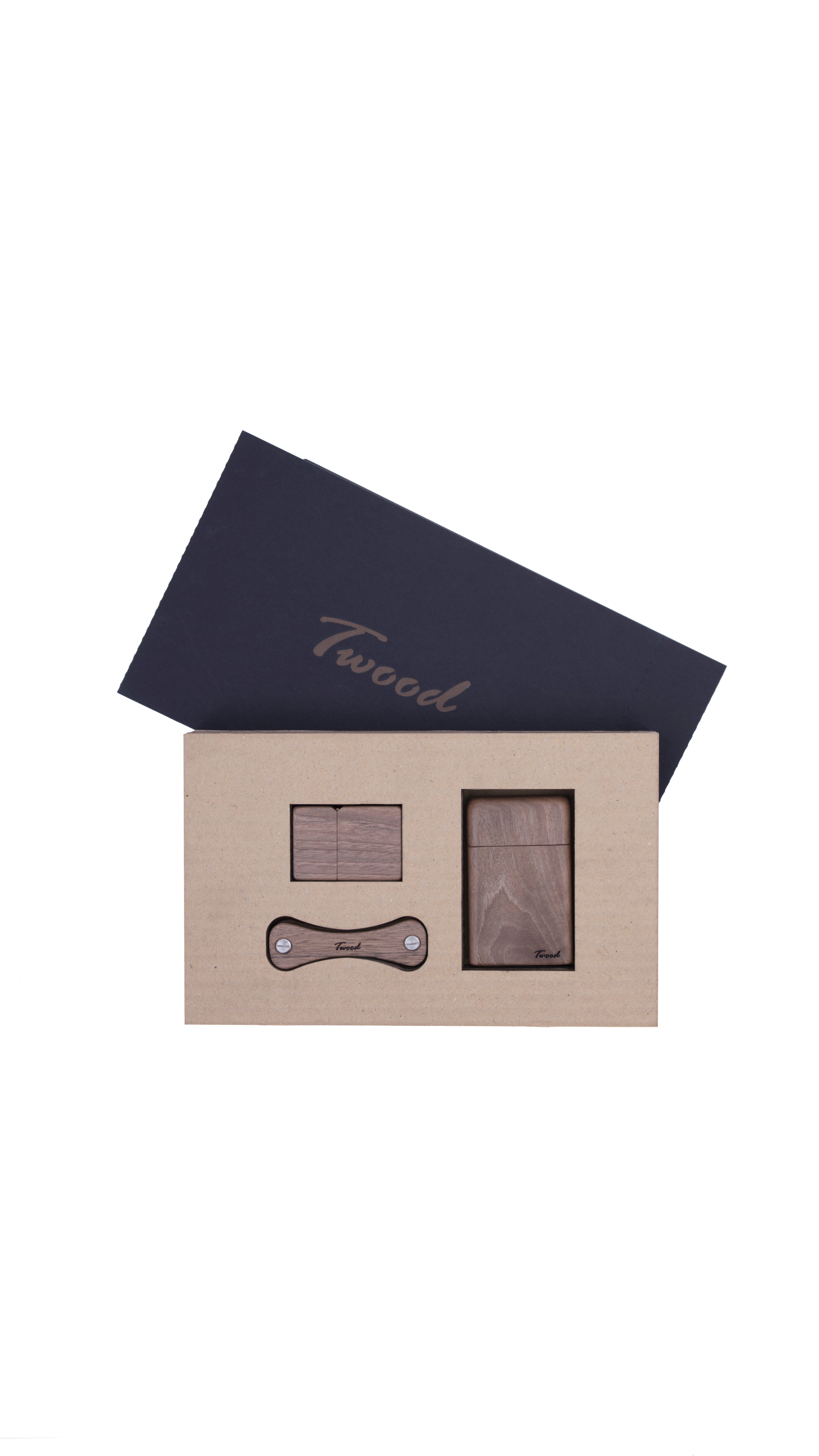 Wooden Accessories Box (Three Items)