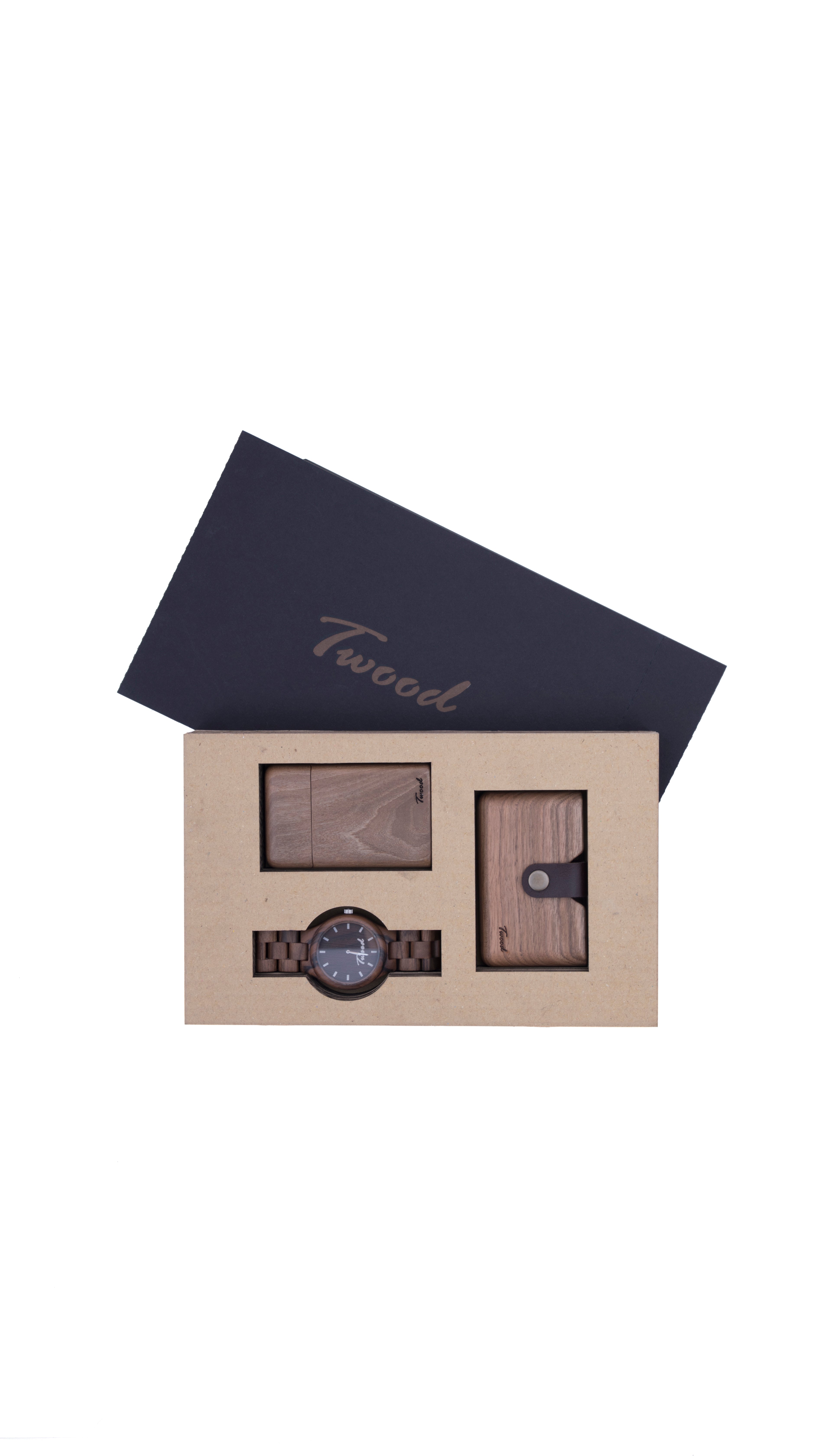 Wooden Accessories Box (Three Items)