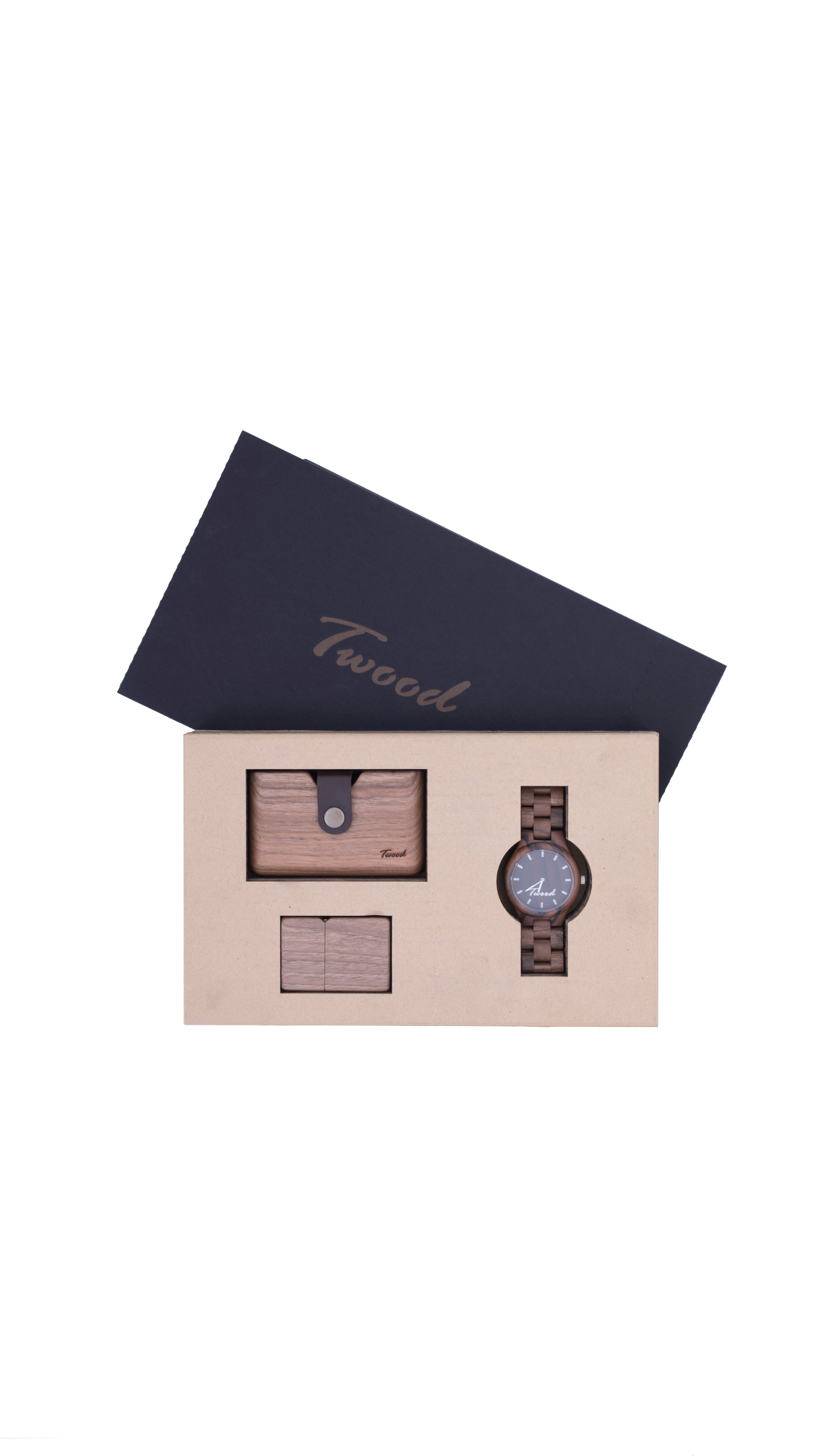 Wooden Accessories Box (Three Items)