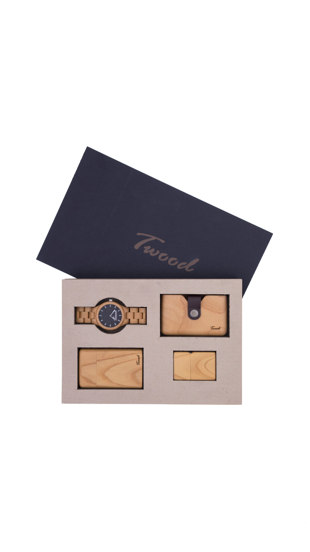 Wooden Accessories Box (Four Items)