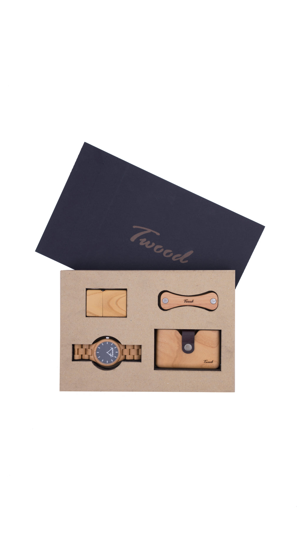Wooden Accessories Box (Four Items)