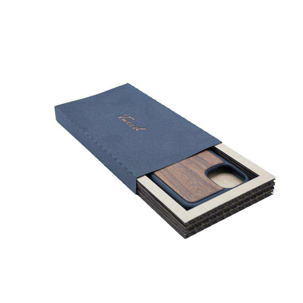 Wooden mobile phone case made from natural wood with eco-friendly packaging