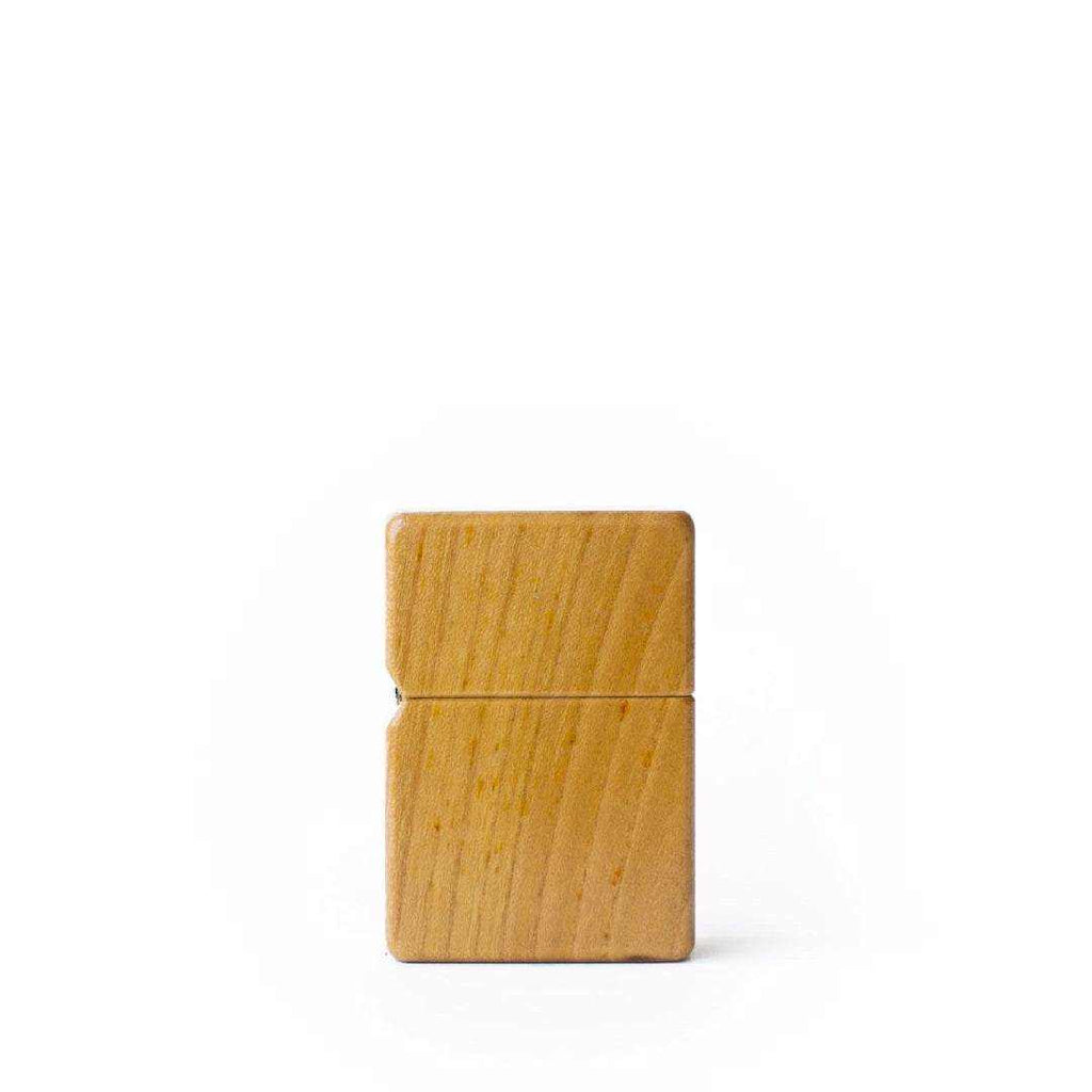 natural wooden lighter with eco-friendly design compact size 6cm by 4cm by 1.5cm