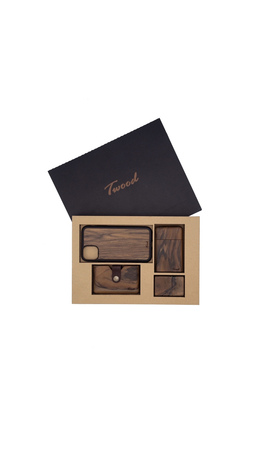 Wooden Accessories Box (Four Items)