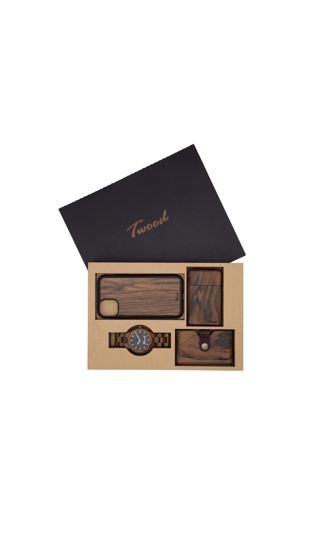 Wooden Accessories Box (Four Items)