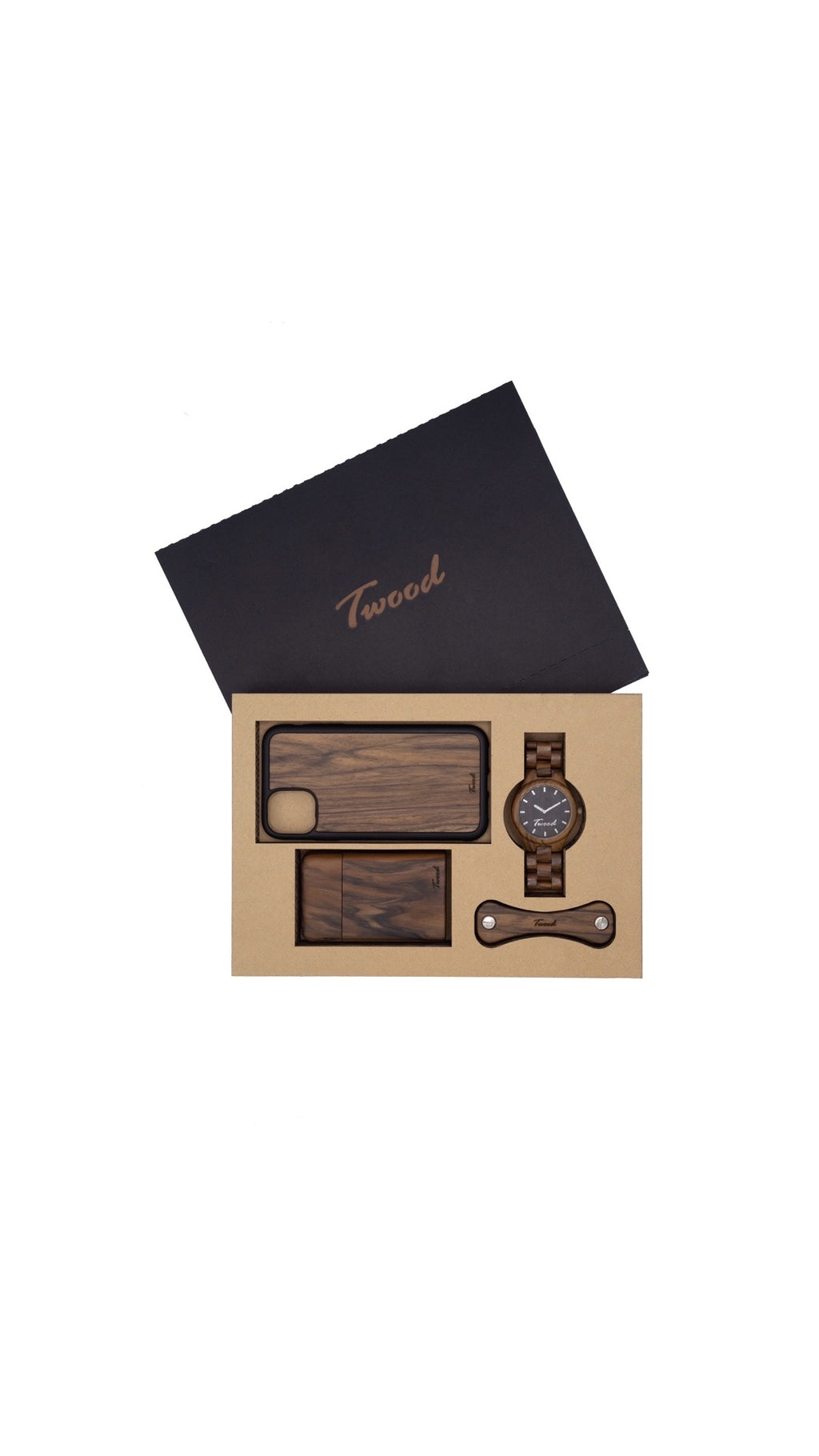 Wooden Accessories Box (Four Items)