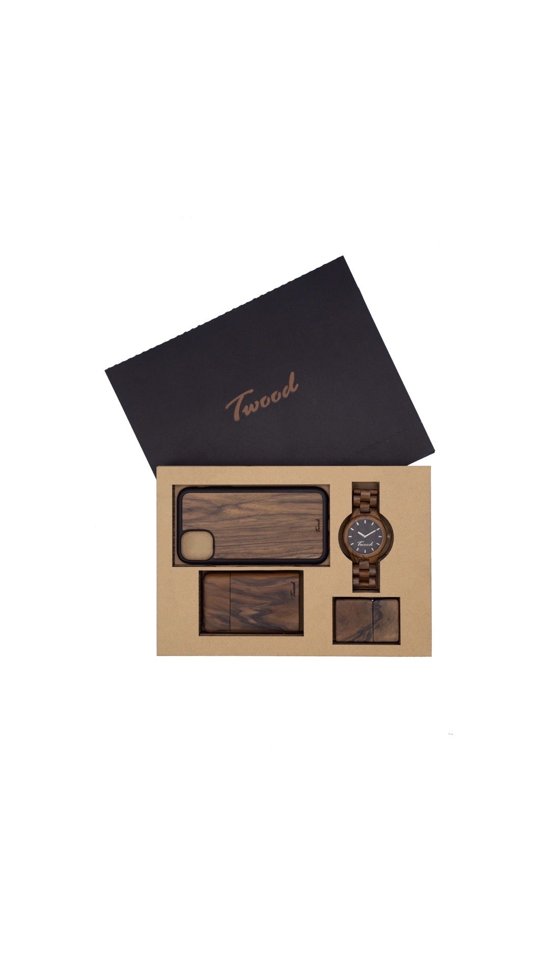 Wooden Accessories Box (Four Items)