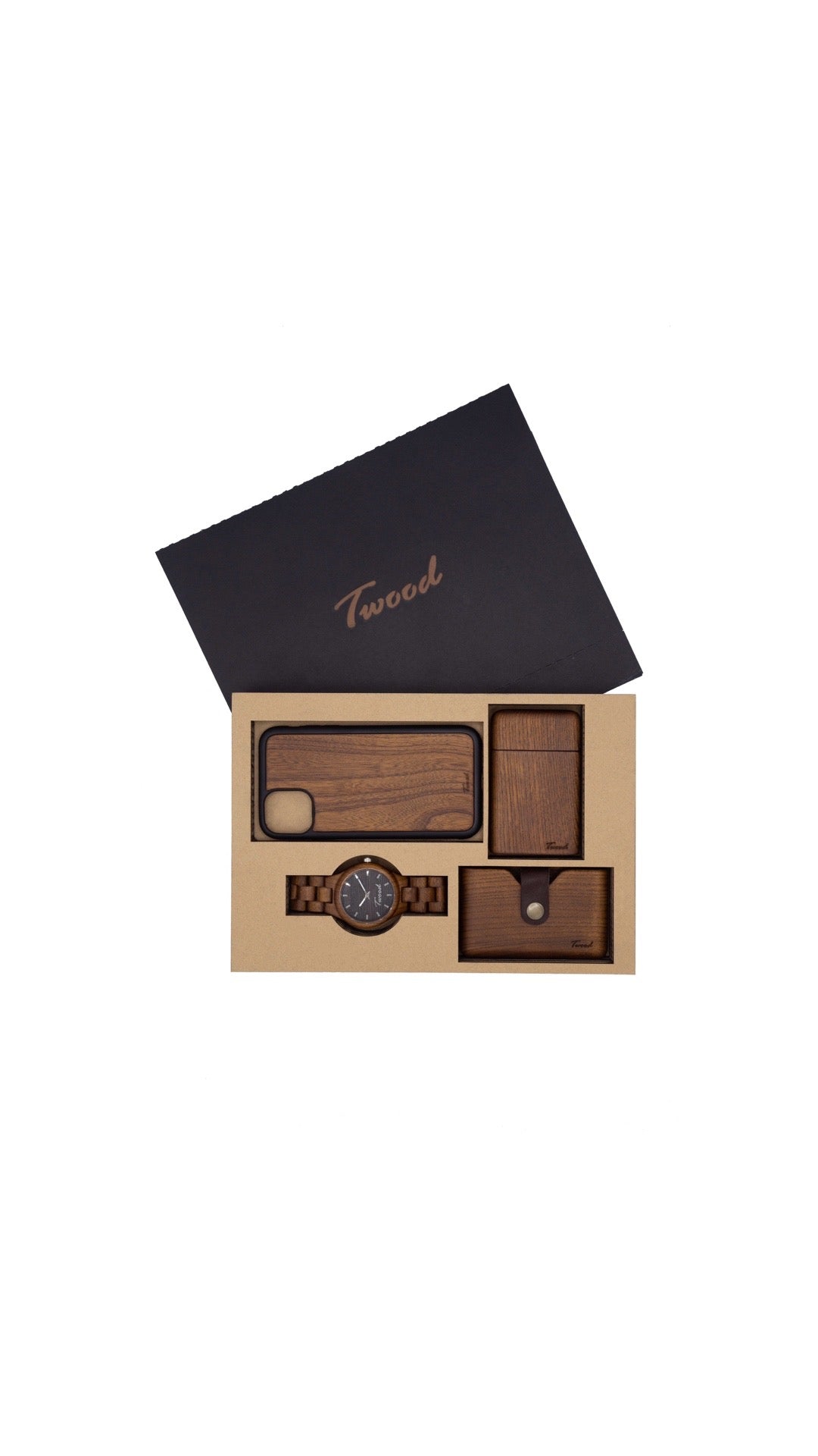 Wooden Accessories Box (Four Items)