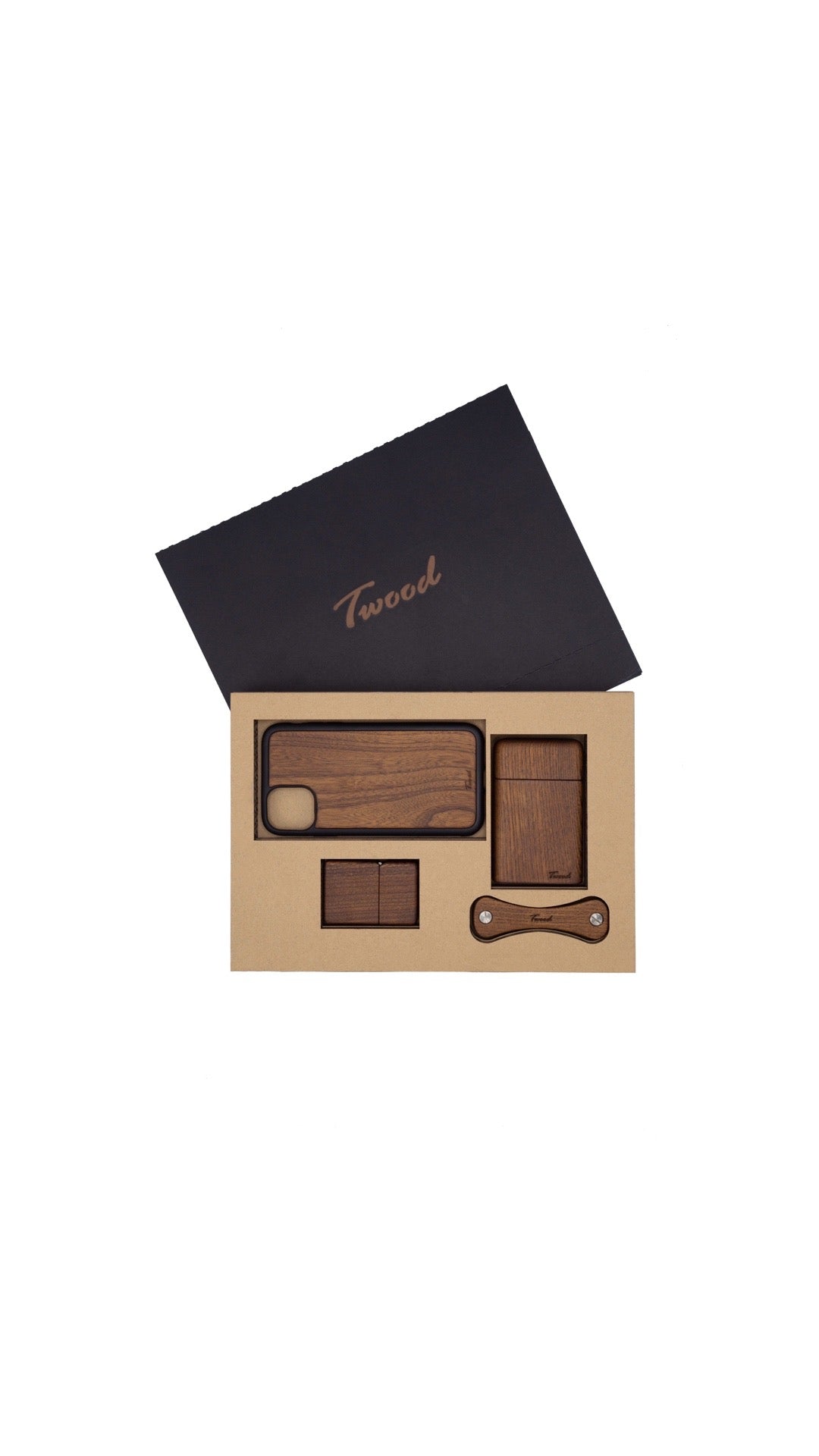 Wooden Accessories Box (Four Items)
