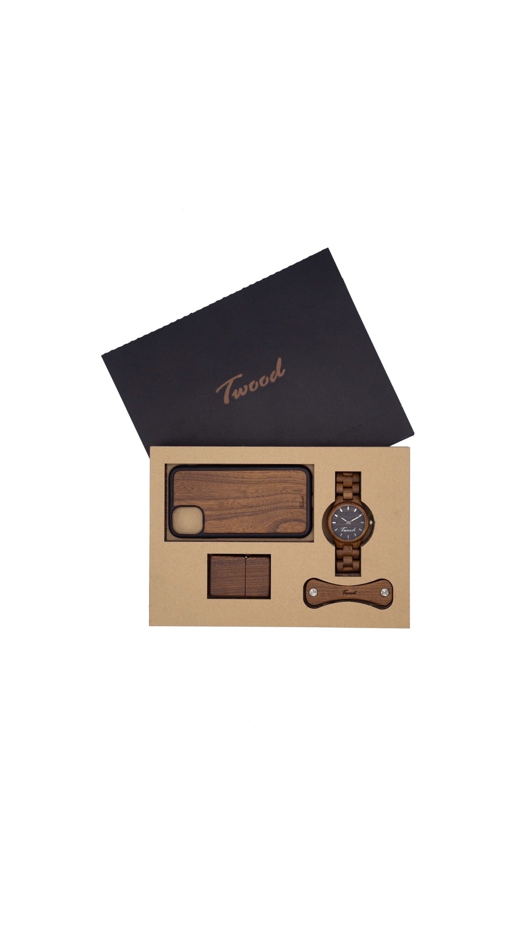 Wooden Accessories Box (Four Items)