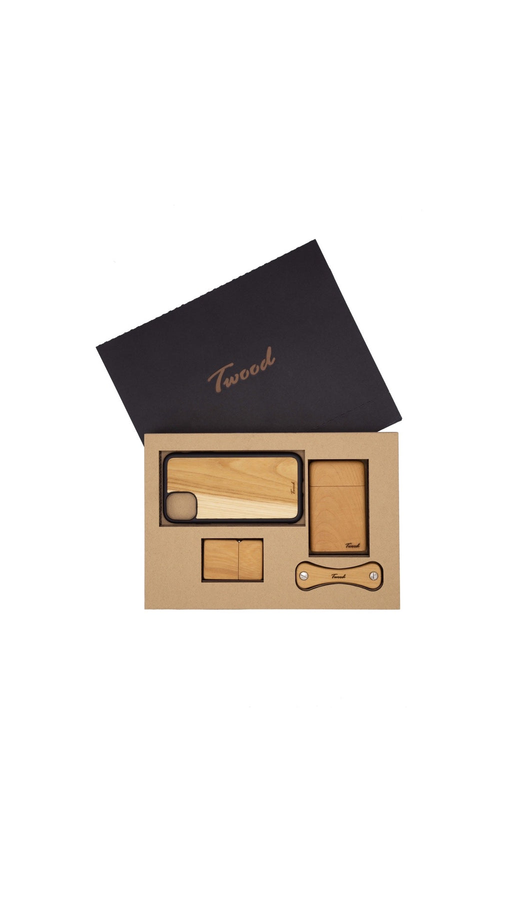 Wooden Accessories Box (Four Items)