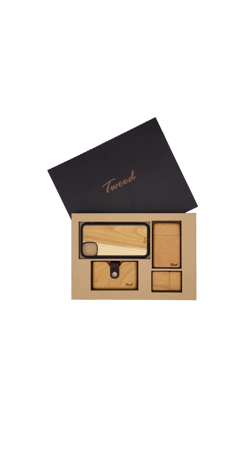 Wooden Accessories Box (Four Items)