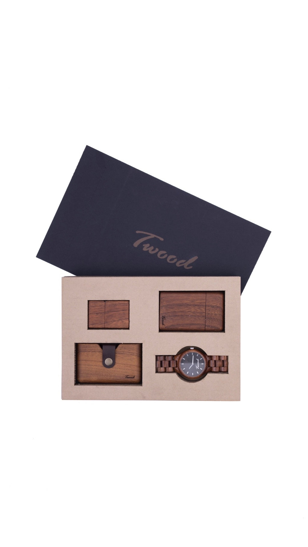 Wooden Accessories Box (Four Items)