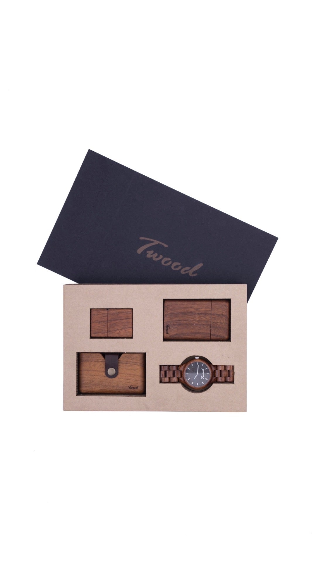 Wooden Accessories Box (Four Items)