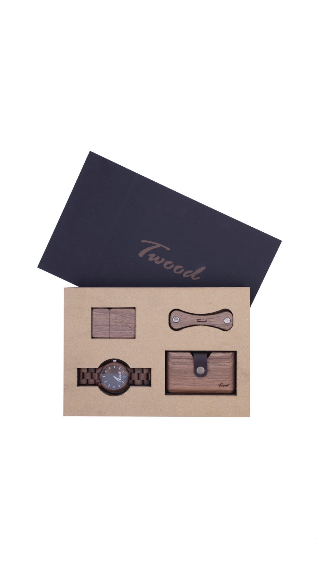 Wooden Accessories Box (Four Items)