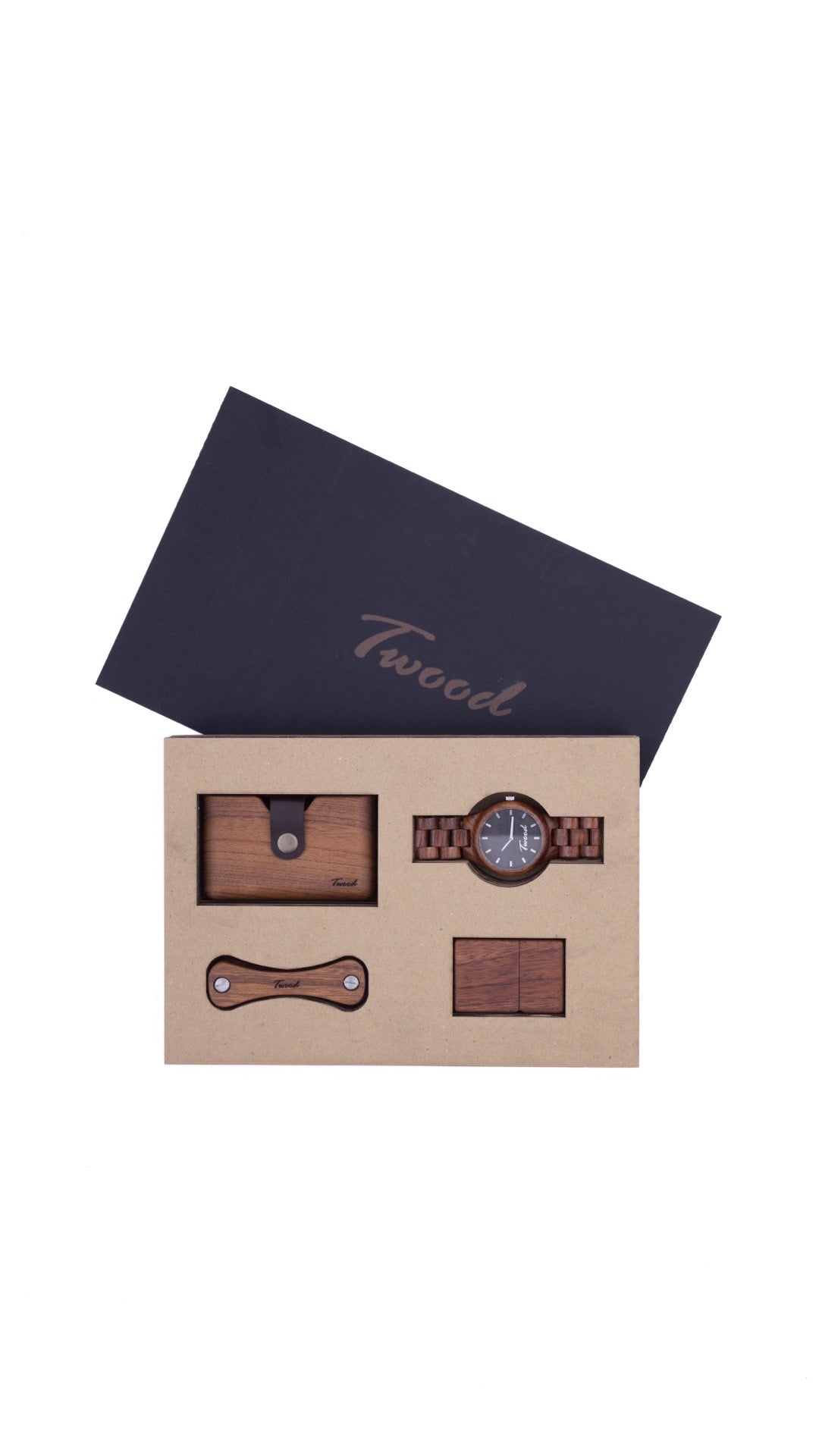 Wooden Accessories Box (Four Items)
