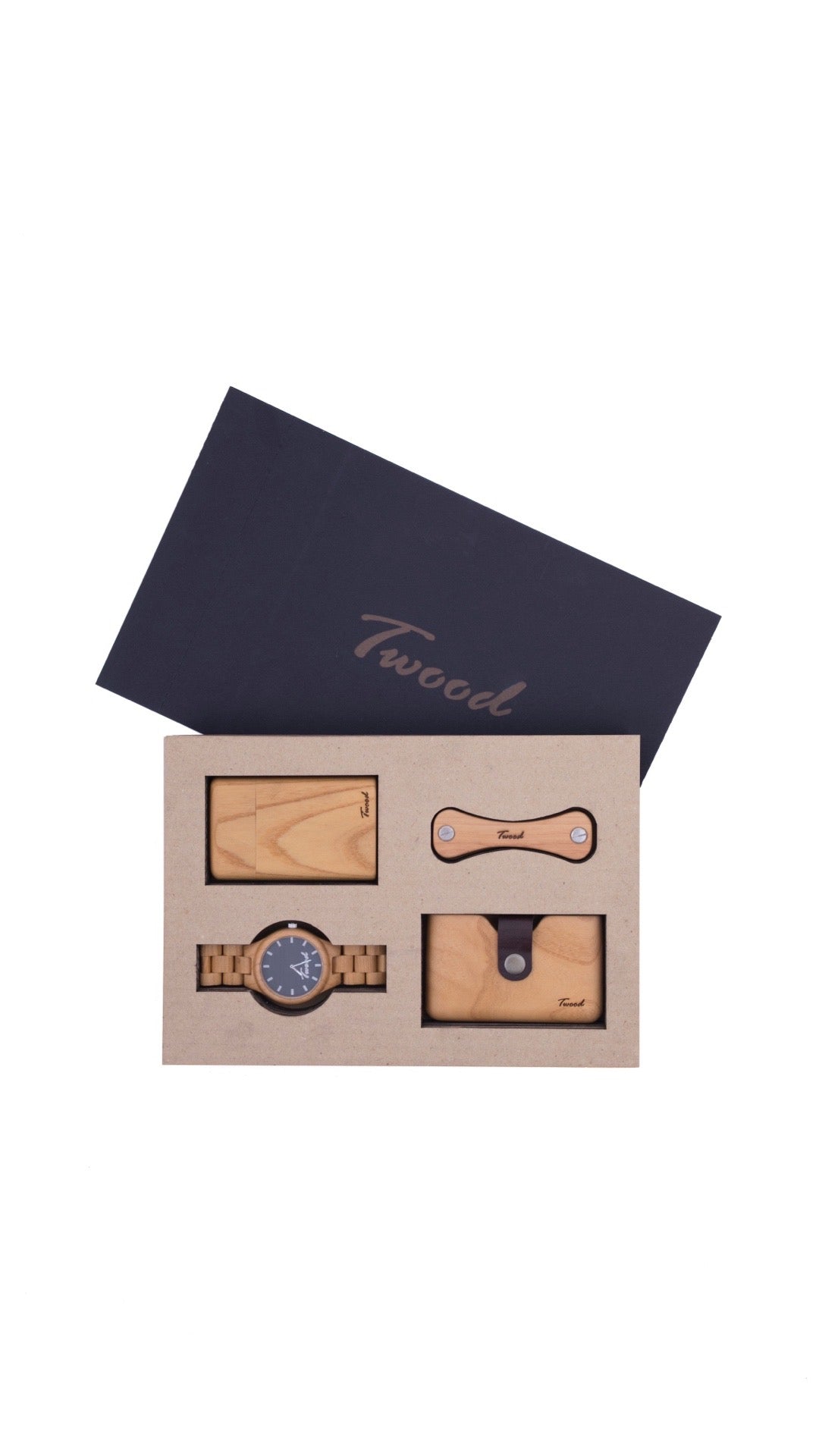 Wooden Accessories Box (Four Items)