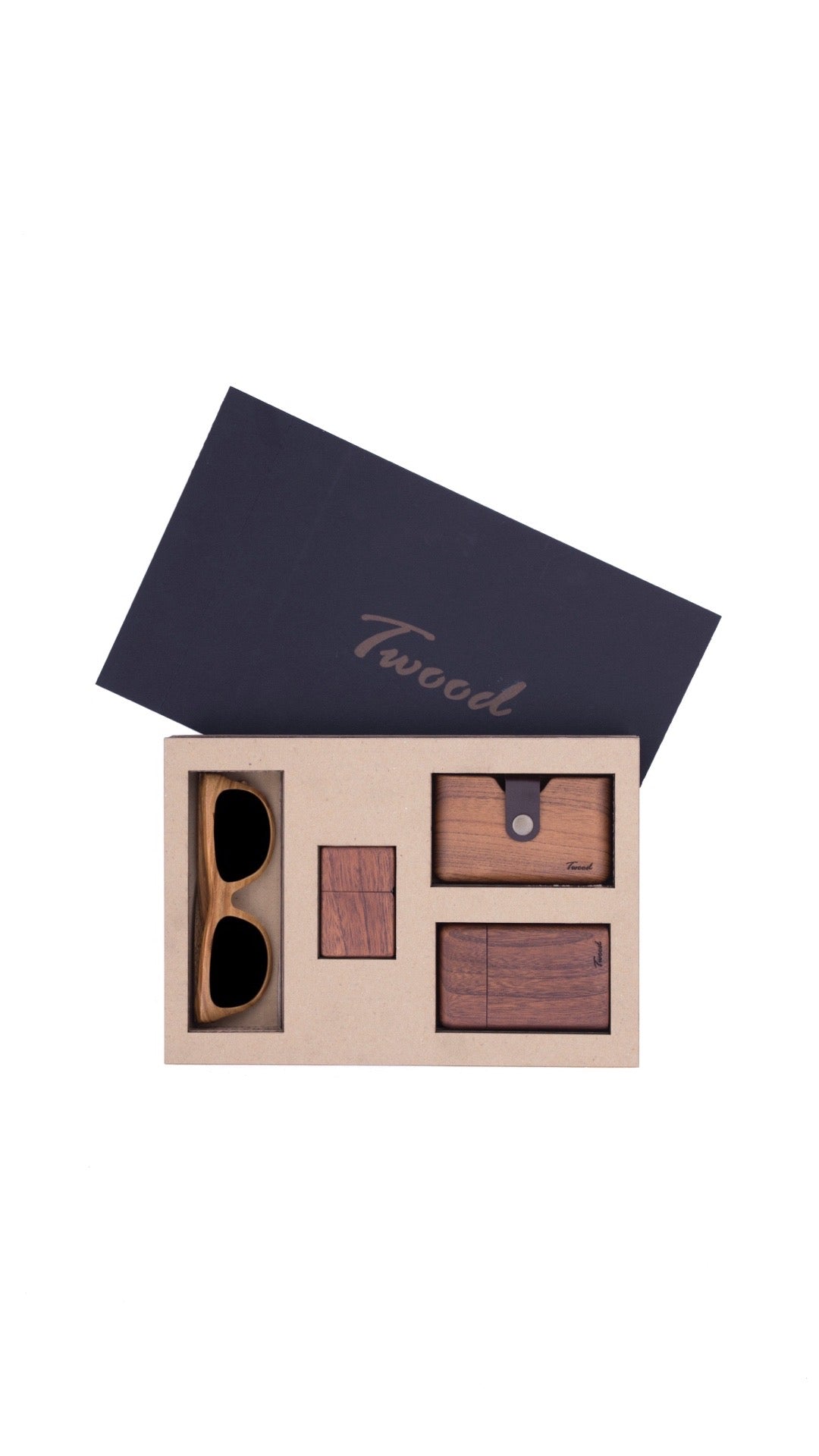 Wooden Accessories Box (Four Items)