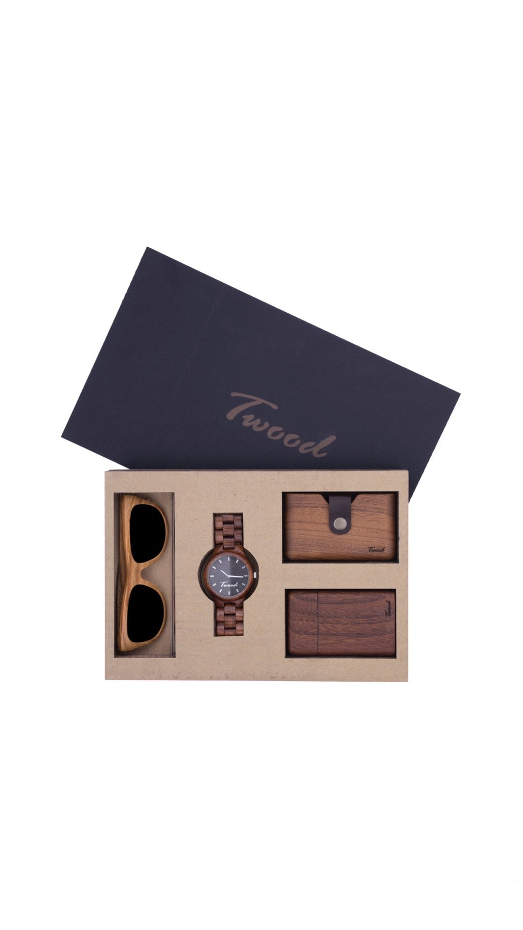 Wooden Accessories Box (Four Items)