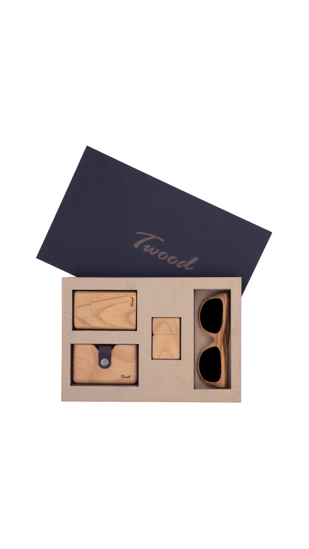 Wooden Accessories Box (Four Items)