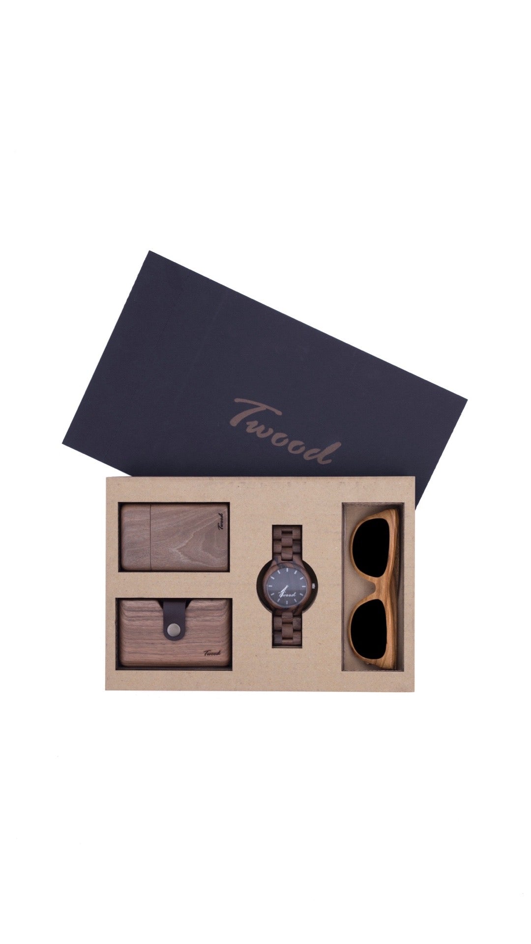 Wooden Accessories Box (Four Items)