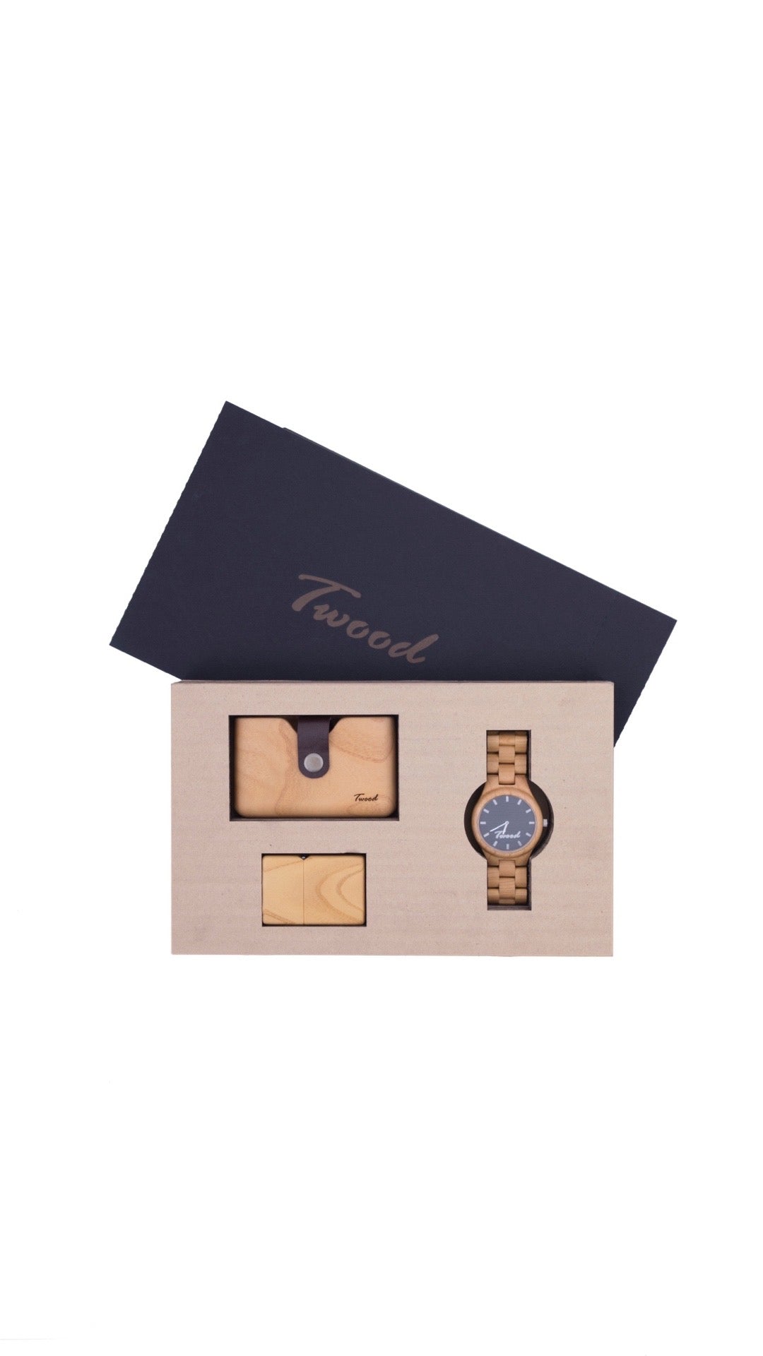 Wooden Accessories Box (Three Items)