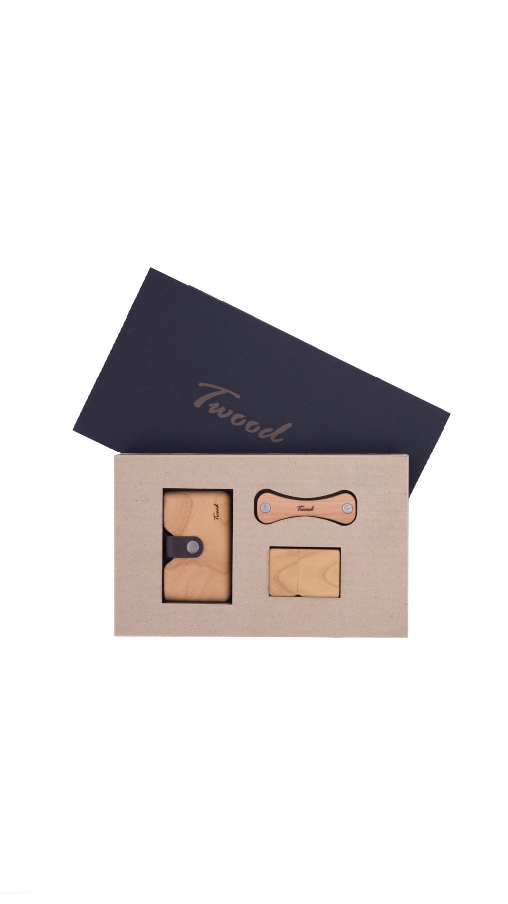 Wooden Accessories Box (Three Items)