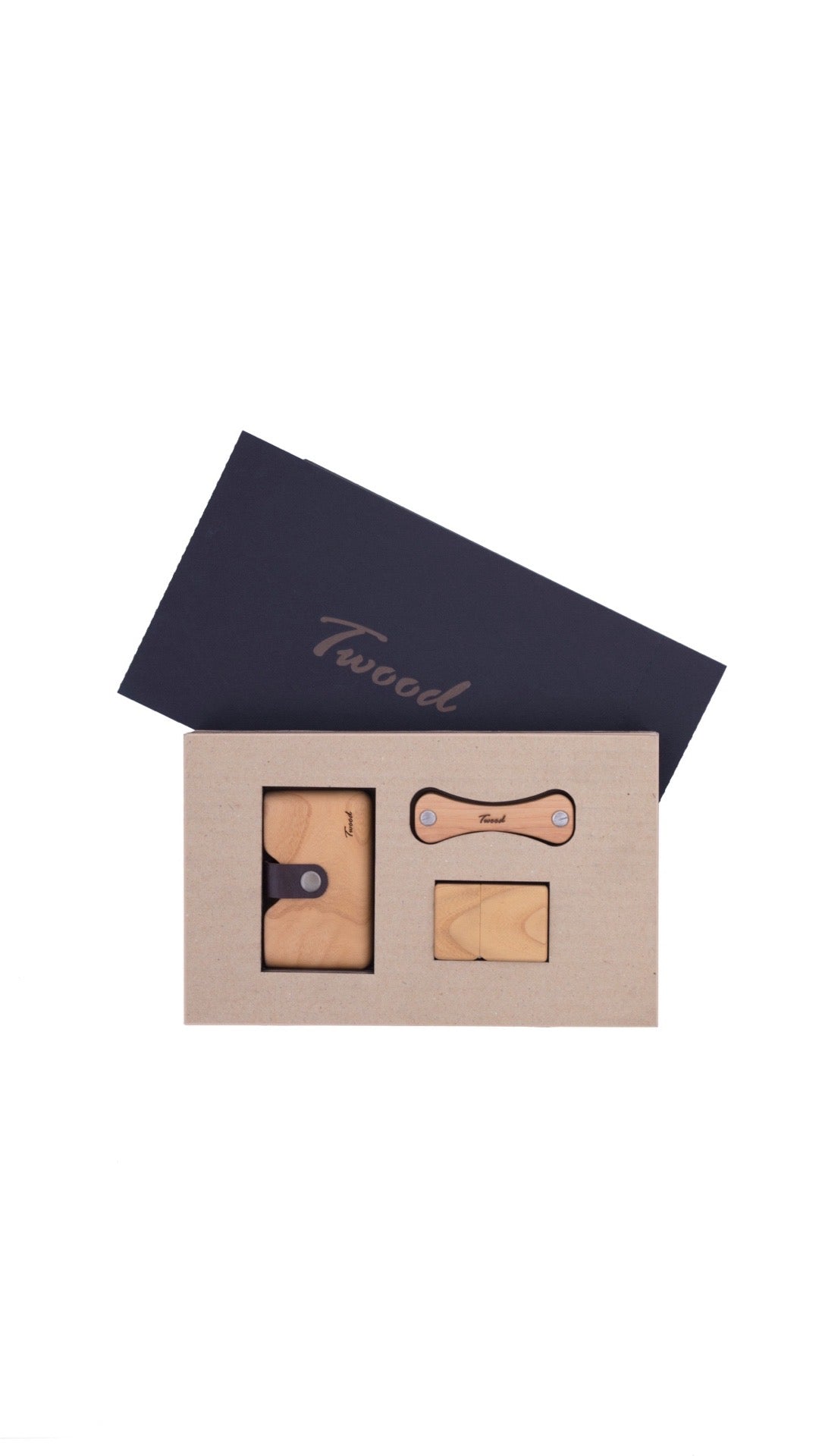 Wooden Accessories Box (Three Items)
