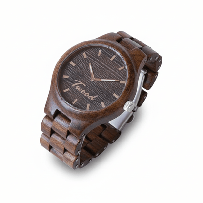 Handcrafted wooden watch for men - natural wood watch with adjustable band