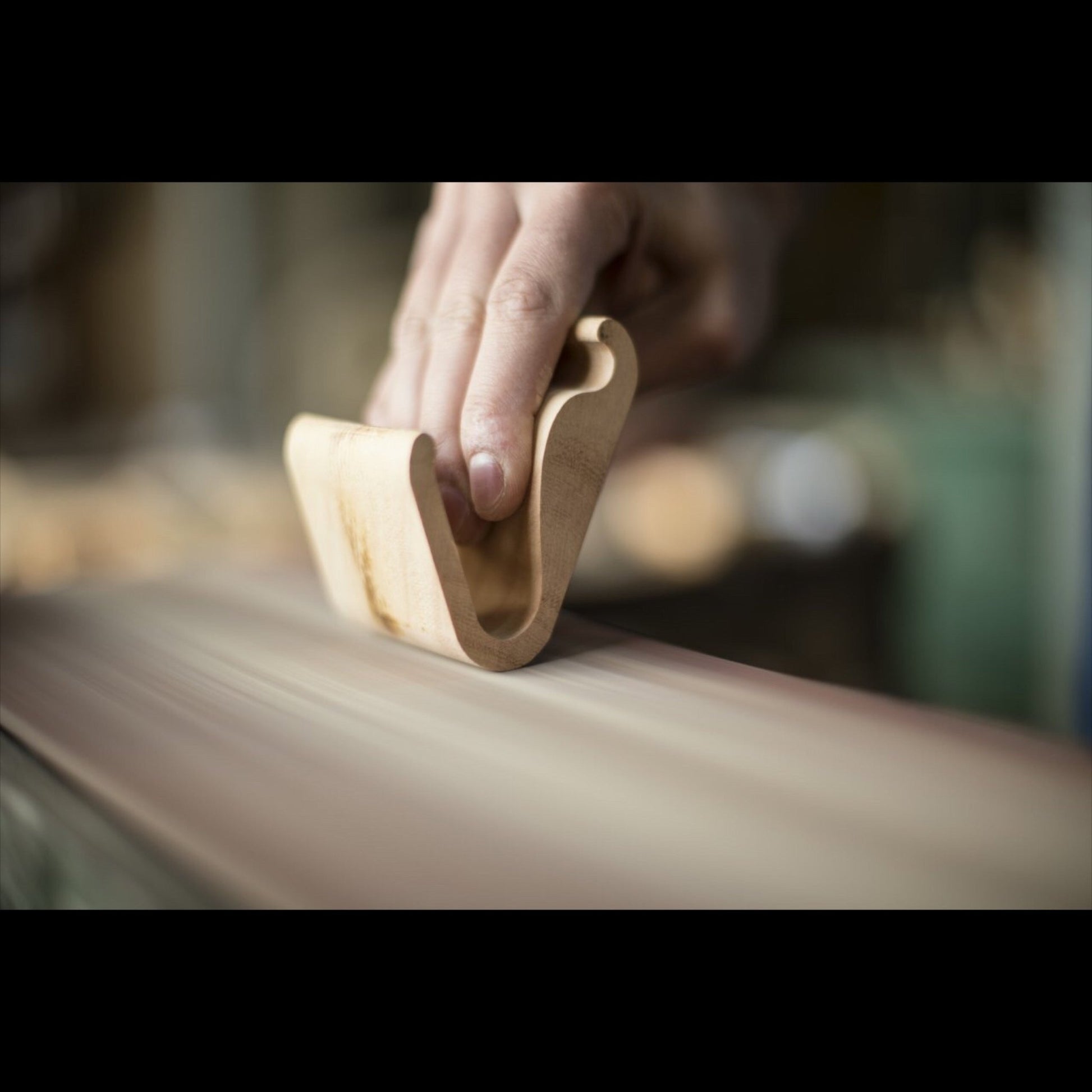 Eco-friendly wooden mobile stand - handmade natural wood smartphone holder