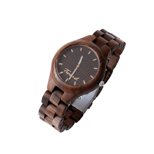 Handcrafted wooden watch - natural wood watch for women with adjustable band
