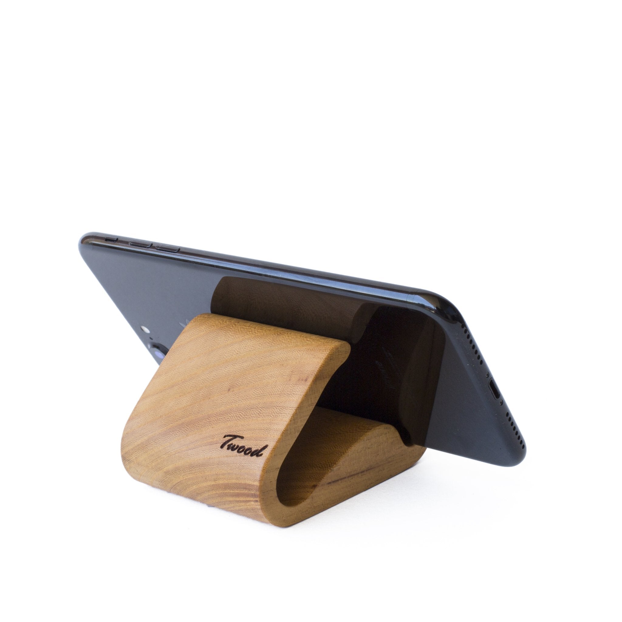 Wooden Mobile Stand - Handmade Phone Holder | Twood - TwoodPhone StandTwoodshoppingEco-FriendlyDesk AccessoriesHandmadebeige