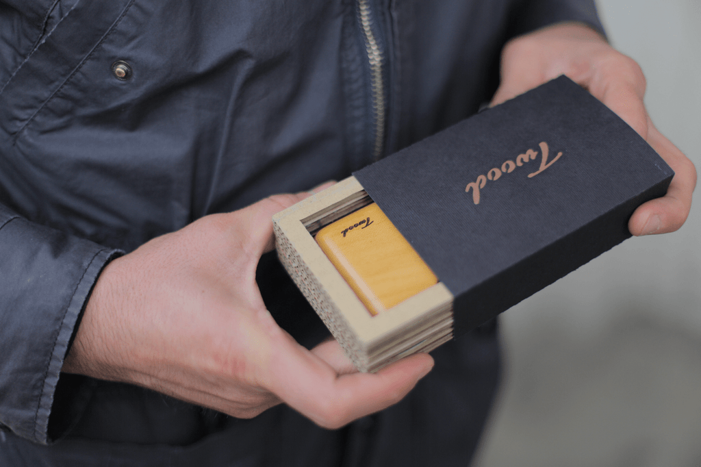 Wooden Wallet - Handmade Natural Wood Wallet with Card Slots - TwoodWooden WalletTwoodshoppingCard HolderCompactEco-Friendly