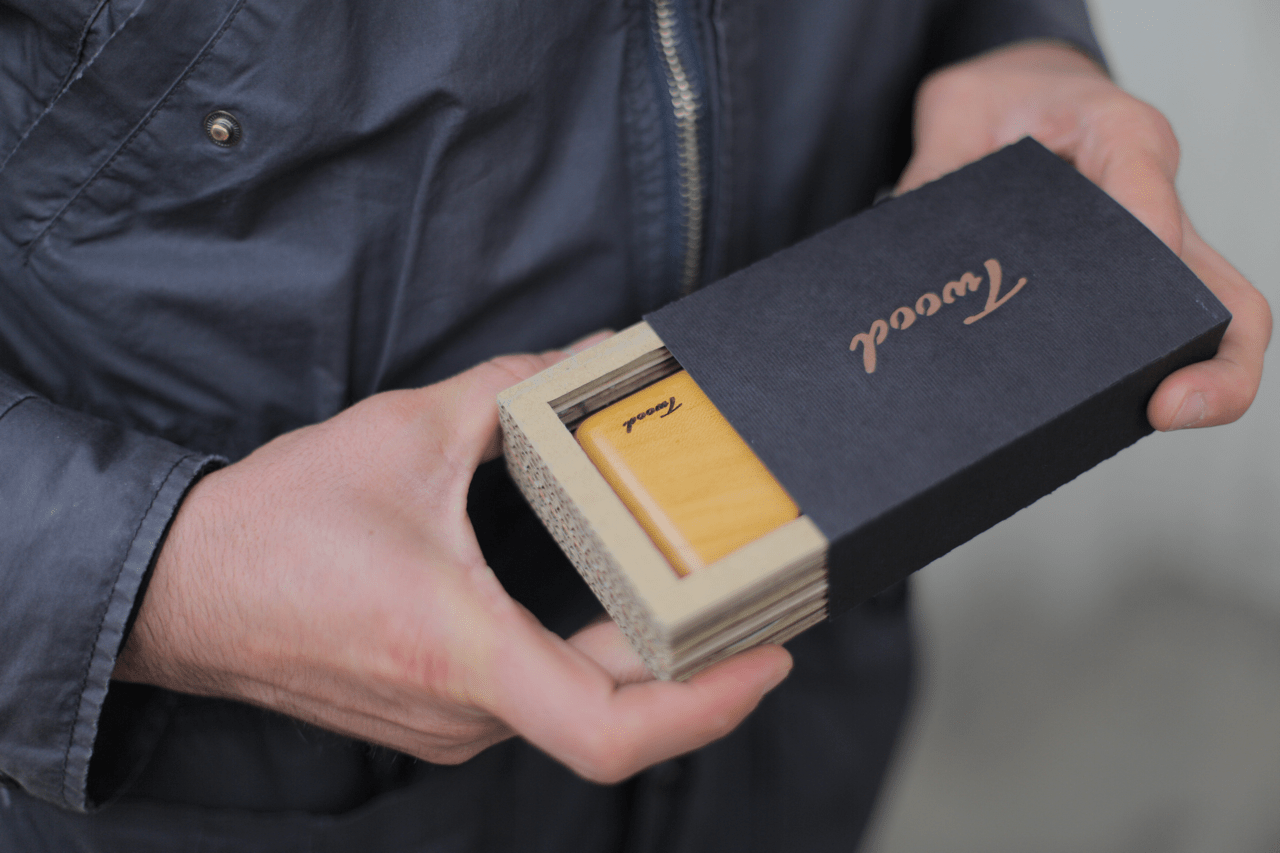 Wooden Wallet - Handmade Natural Wood Wallet with Card Slots - TwoodWooden WalletTwoodshoppingCard HolderCompactEco-Friendly