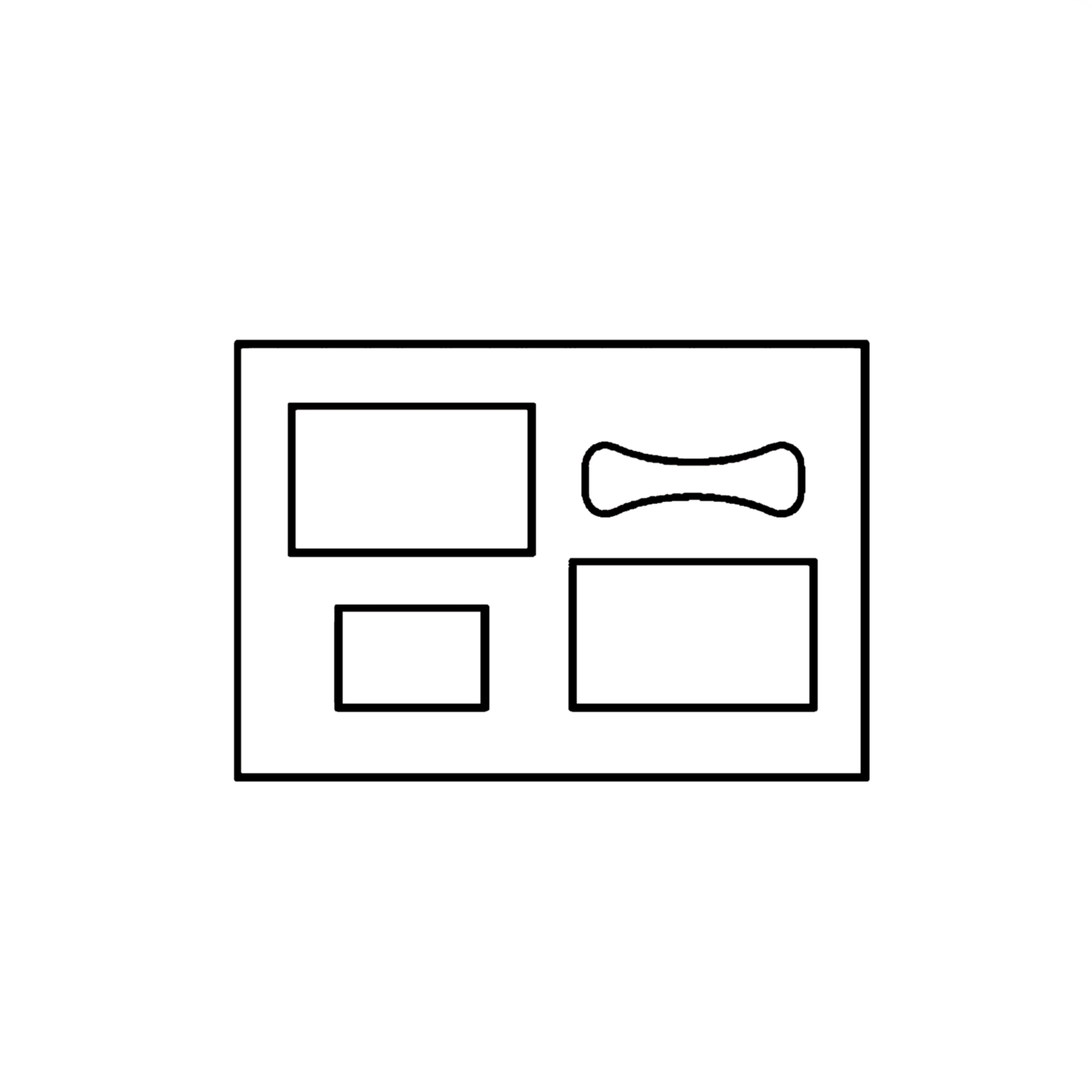 Wooden Accessories Box (Four Items)