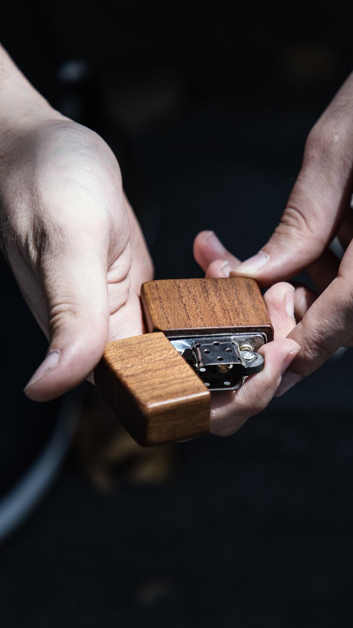 Wooden Lighter - Handcrafted Zippo-Style Wood Lighter - TwoodWooden LighterTwoodshoppingeco-friendlyCompactbeigeeco-friendly
