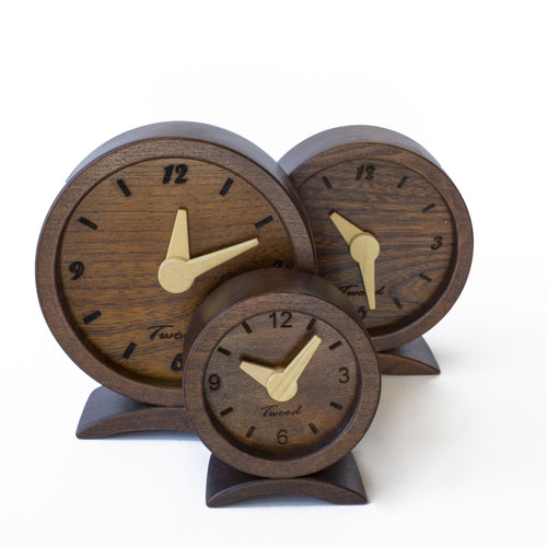 Wooden Desk Clock - Handmade Natural Wood Desktop Clock for Office - TwoodDesk ClockTwoodDesk ClockDesktop ClockEco-Friendly